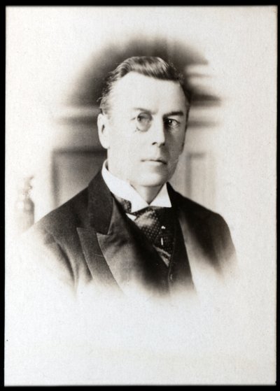 Porträt von Lord Joseph Chamberlain (1836-1914), britischer Geschäftsmann, Politiker und Staatsmann von French Photographer